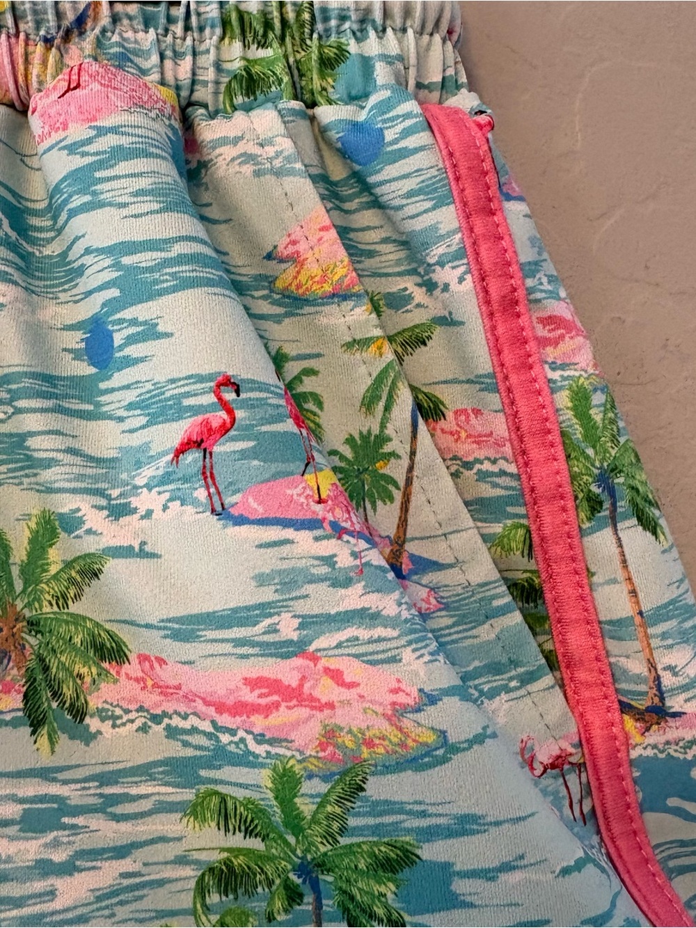 Jess Lea tropical treasures flamingo island print everyday shorts size large - Picture 3 of 16